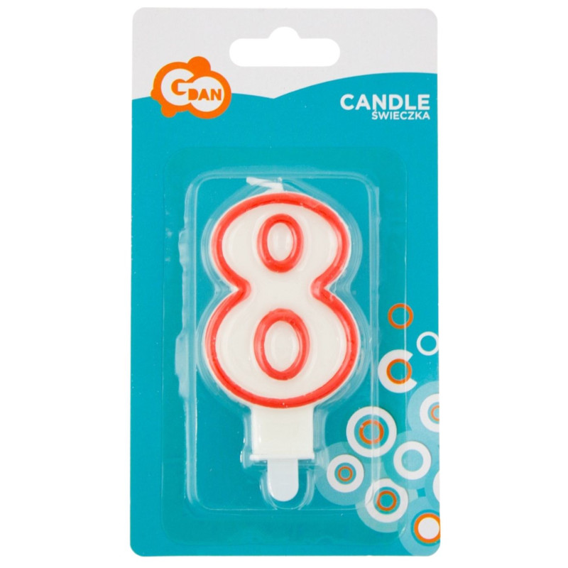 Žvakutė gimtadienio "8"