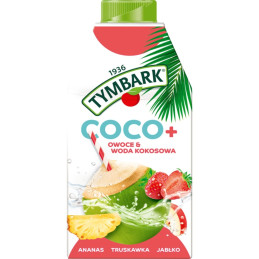 Obuolių, ananasų, braškių gėrimas Tymbark su kokosų vandeniu, 500 ml