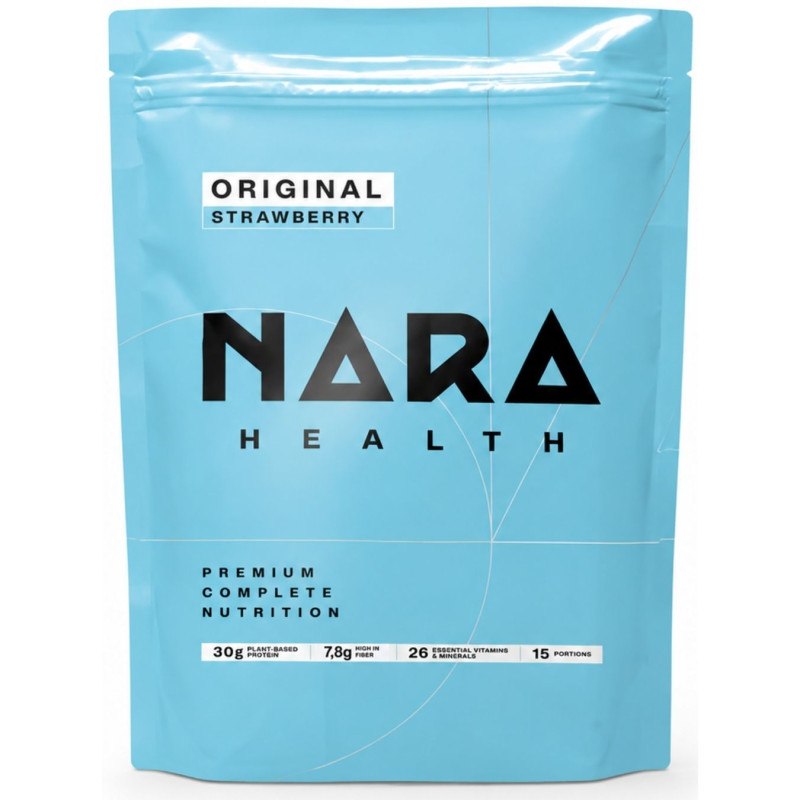 Braškių skonio sauso maisto mišinys NARA Health, 1500g