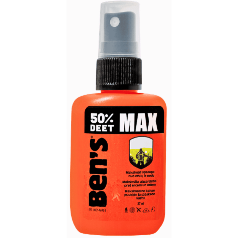 Purškiamas skystis nuo uodų ir erkių Ben's Max, 37ml