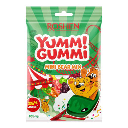 Želiniai saldainiai Yummi Gummi Mini meškiukų mišinys, 165g