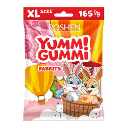 Želiniai saldainiai Yummi Gummi Kiškučiai, 165g