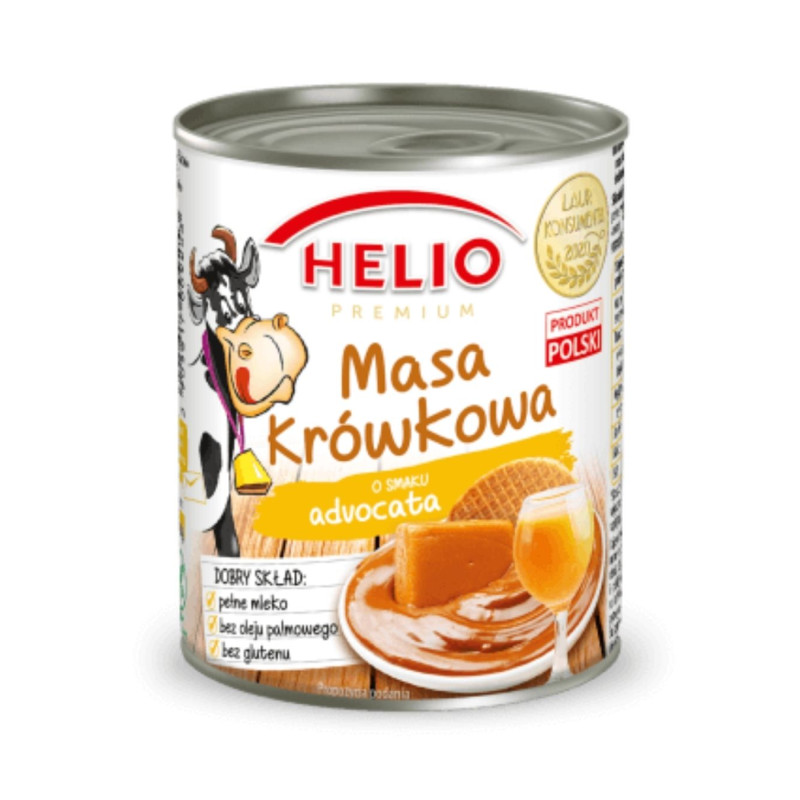 Saldintas sutirštintas pienas Helio advokato skonio, 400g