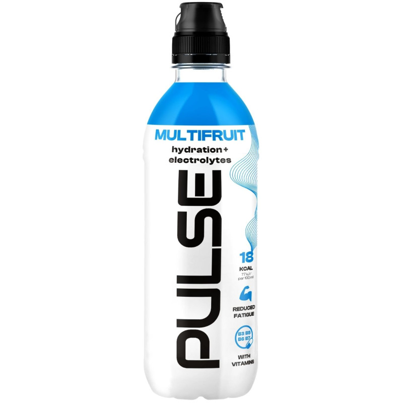 Negazuotas gėrimas Pulse 500ml įvairių vaisių skonio