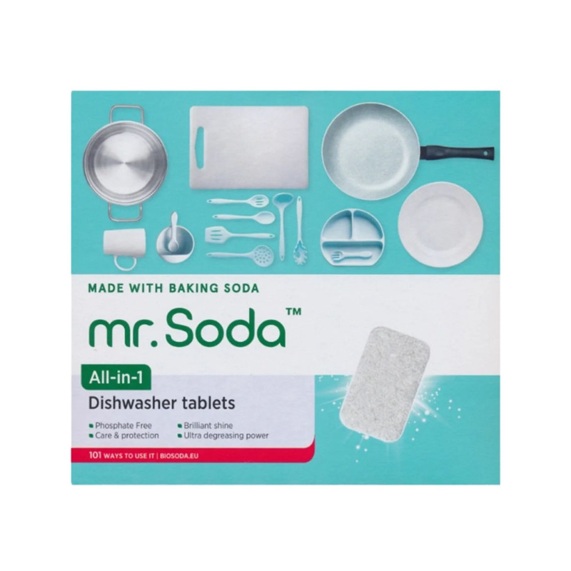 Indaplovės tabletės mr.Soda su maistine soda, 30x20g