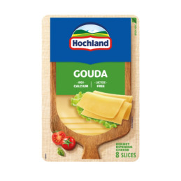 Fermentinis sūris Hochland Gouda, brandintas, riekelėmis 48%, 135g