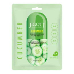JIGOTT lakštinė veido kaukė CUCUMBER 27 ml