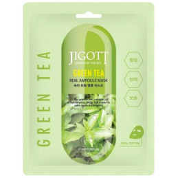 JIGOTT lakštinė veido kaukė GREEN TEA 27 ml