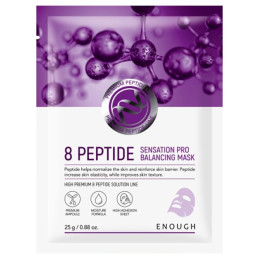 ENOUGH lakštinė veido kaukė 8 PEPTIDE 25 g