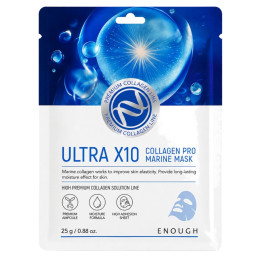 ENOUGH lakštinė veido kaukė ULTRA X10 25 g