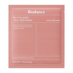 BIODANCE lakštinė veido kaukė Bio Collagen 34 g