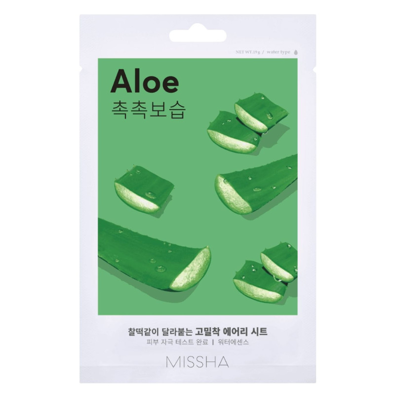 MISSHA lakštinė veido kaukė ALOE 19 g