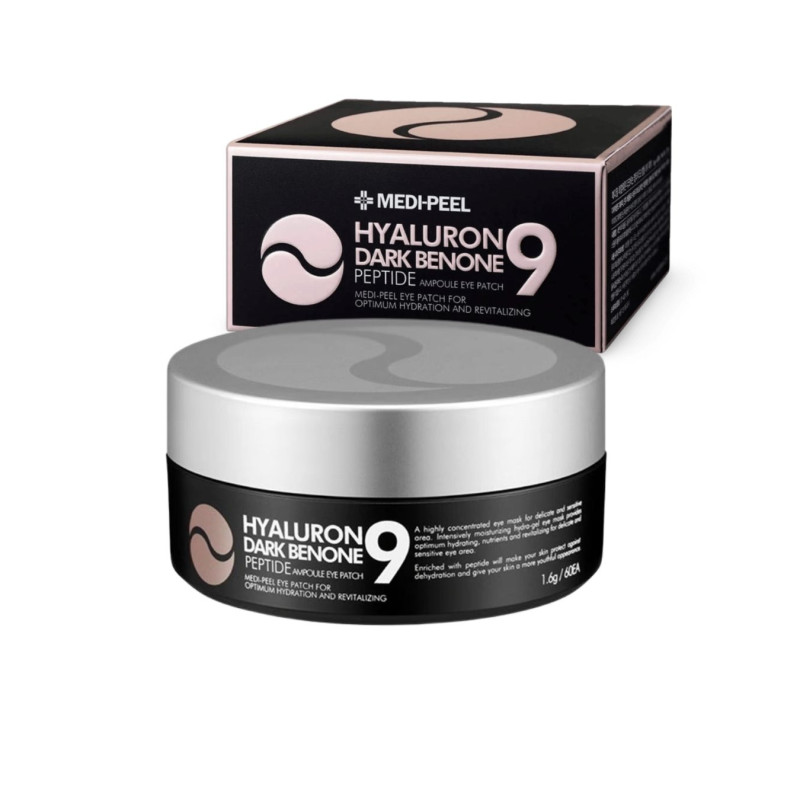 MEDIPEEL paakių lapeliai 60 vnt HYALURON DARK BENONE 9 PEPTIDE