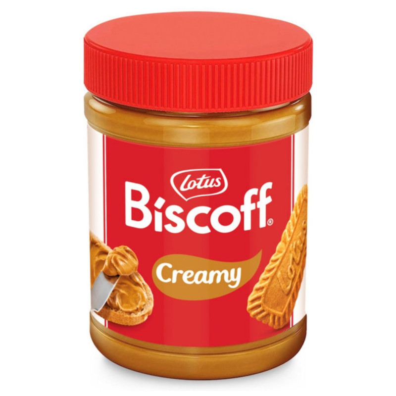 Karamelizuotų sausainių skonio kremas Lotus Biscoff Creamy, 400g