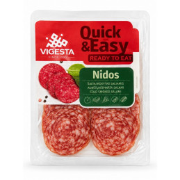 Šaltai rūkytas Nidos saliamis pjaustyta riekutėmis, 100g