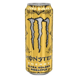 Gazuotas energinis gėrimas Monster Ultra Golden ananasų skonio, 500 ml