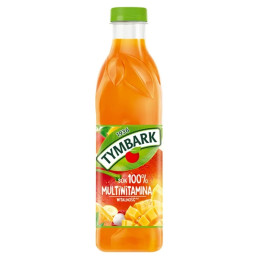 Įvairių vaisių ir morkų sultys 100% Tymbark, 1 l