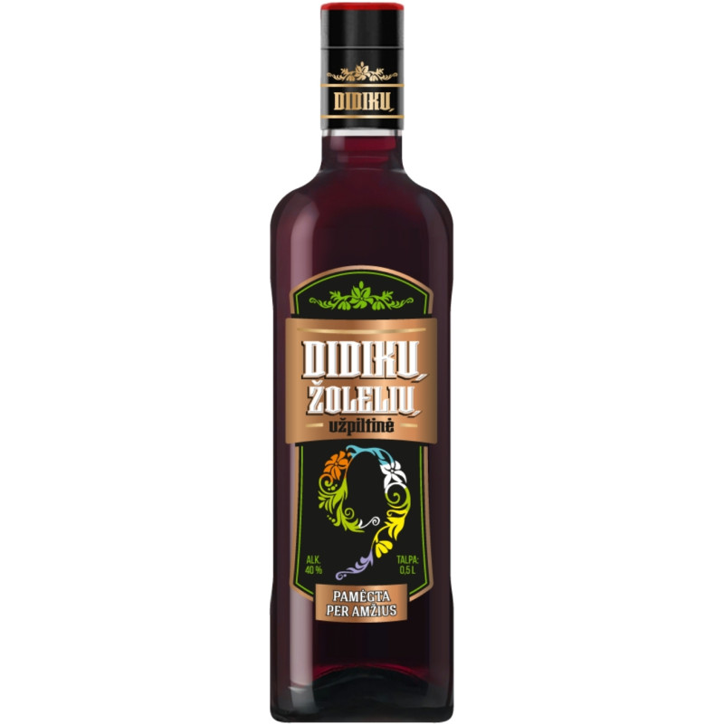 Balzamas Didikų žolelių užpiltinė (40%), 500 ml