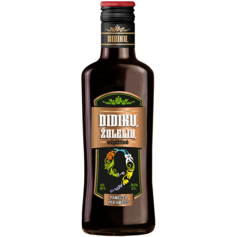 Balzamas Didikų žolelių užpiltinė (40%), 200 ml