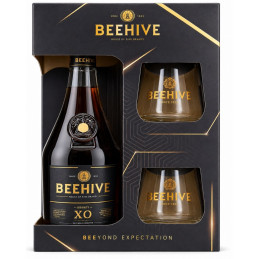 Brendis Beehive XO dėžutėje su taurėmis (40%), 700 ml