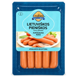 Virtos Lietuviškos pieniškos dešrelės 520 g / Klaipėdos mėsinė