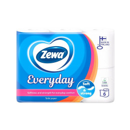 Tualetinis popierius Zewa Everyday 3 sluoksnių, 6 vnt