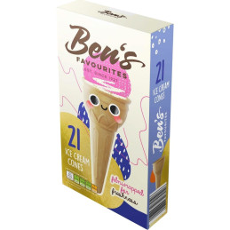 Vafliniai kūgeliai Ben's Favourites 21 vnt, 73,5 g