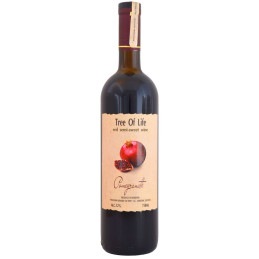 Vynas Tree Of Life Pomegranate raudonasis, pusiau saldus (12%), 750 ml