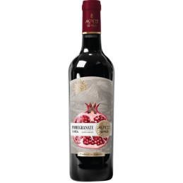 Vaisių vynas Aspeti granatų skonio, raudonas, pusiau saldus (12%), 750 ml