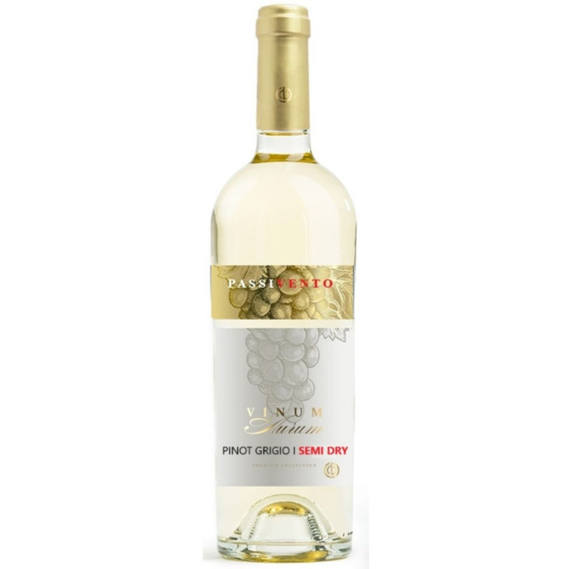 Vynas Vinum Aurum Pinot Grigio baltas pusiau sausas (13%), 750 ml