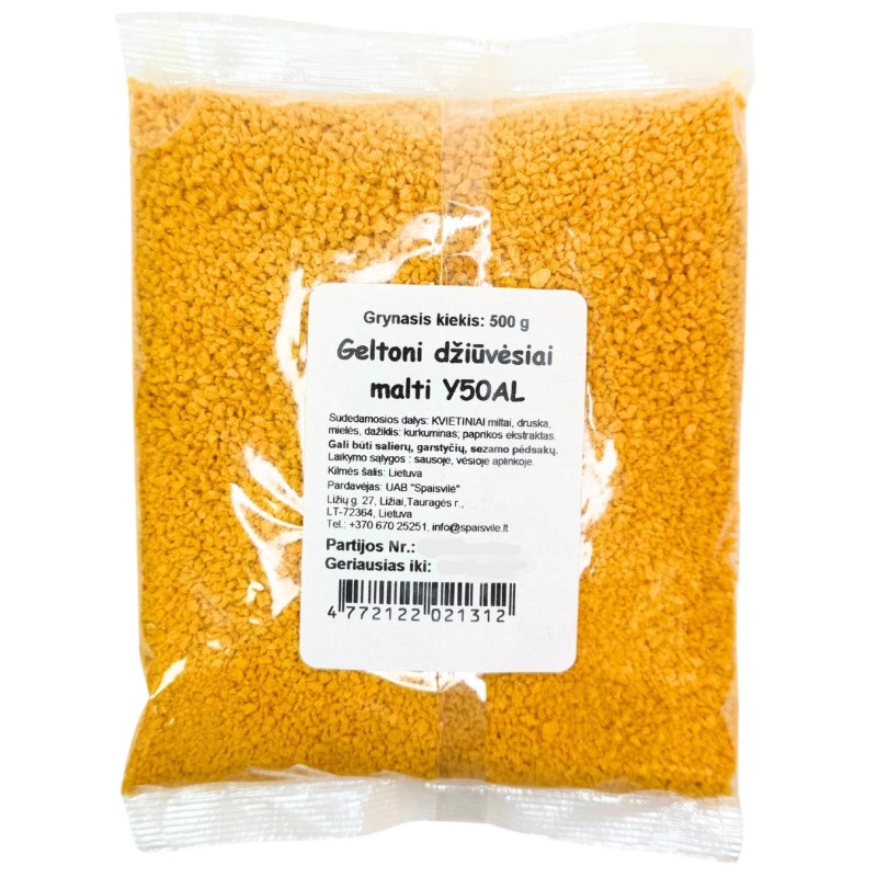 Geltoni džiūvėsiai malti, 500 g / Spaisvilė