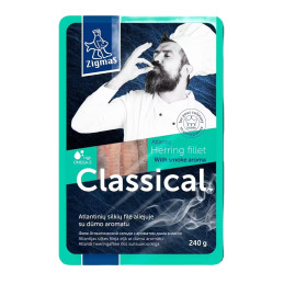Silkių filė aliejuje Klasikinė dūmų skonio, 240 g