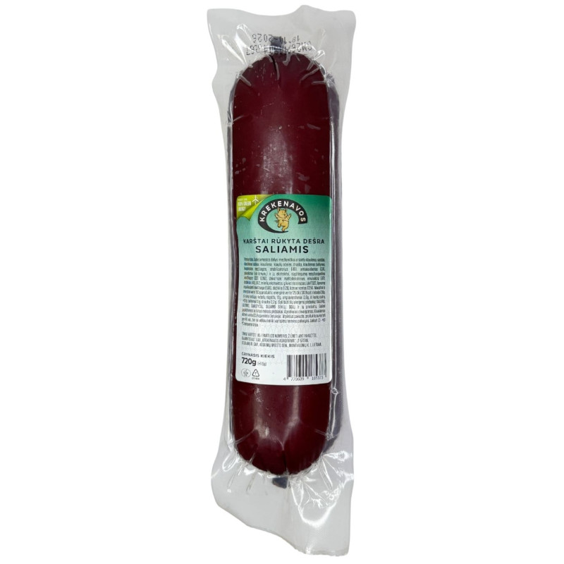 Karštai rūkyta dešra Saliamis 720 g
