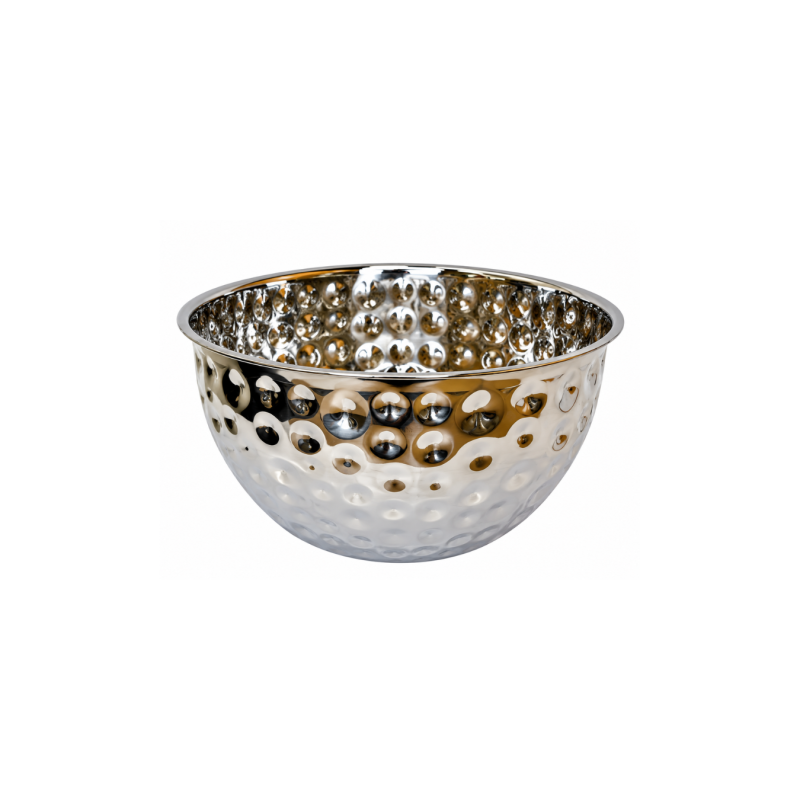 Metalinis serviravimo dubuo sidabrinis 16 cm