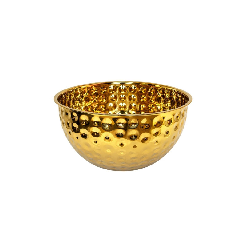 Metalinis serviravimo dubuo auksinis 16 cm