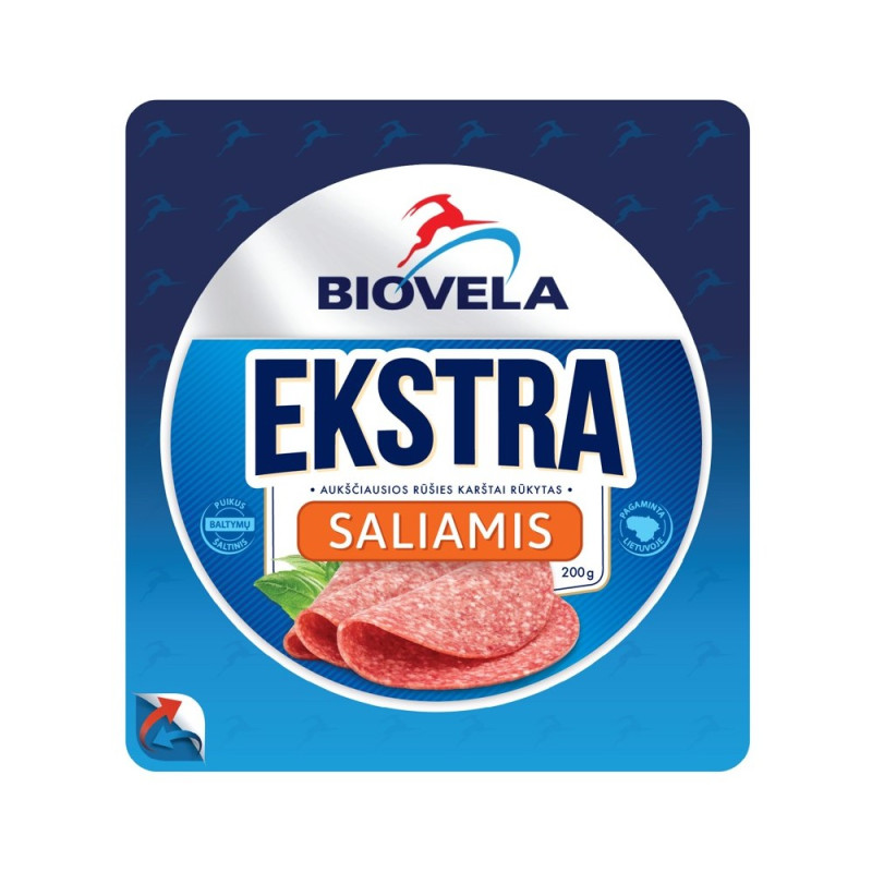 Karštai rūkyta dešra Ekstra saliamis 200 g