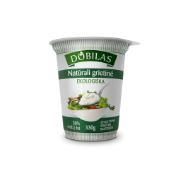 Ekologiška natūrali grietinė DOBILAS 30% 330 g