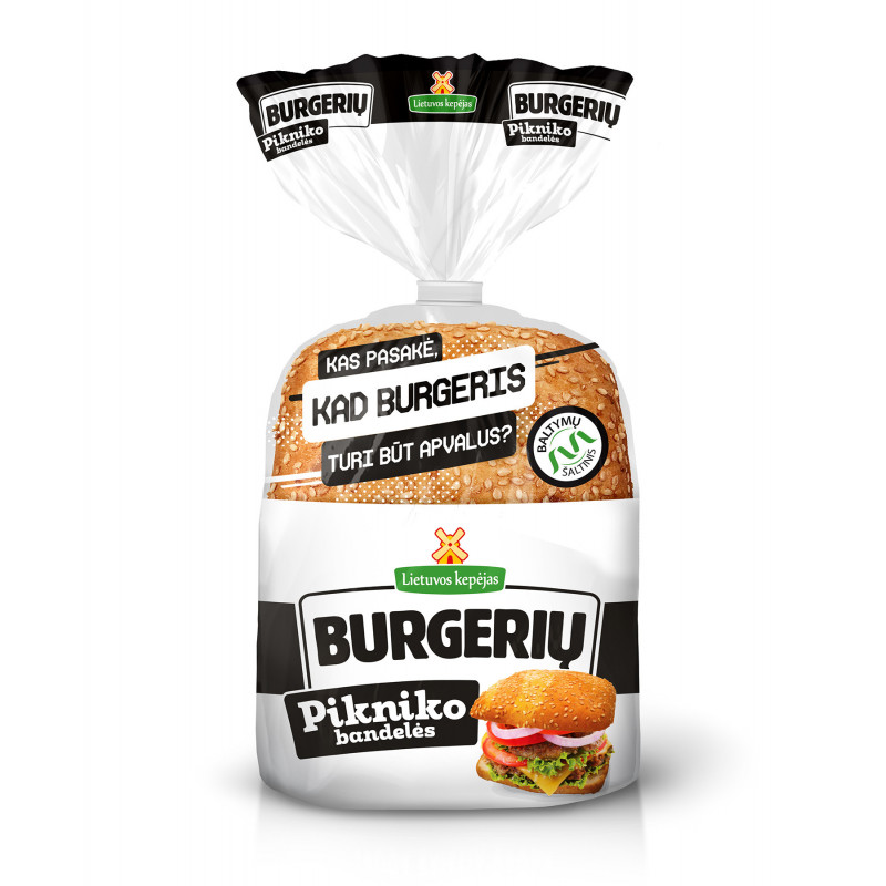 Burgerių bandelės PIKNIKO, 240g