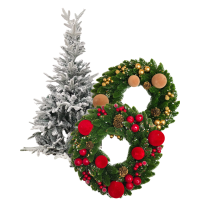 Kalėdinės eglutės, vainikai