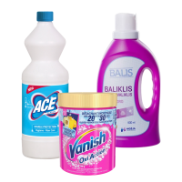 Dėmių valikliai ir balinimo priemonės